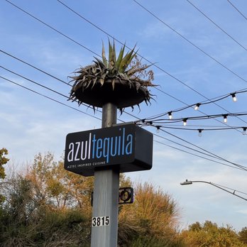 Azul Tequila - a street sign for azul tequila tequila - Mexican Near Me - Austin, Texas