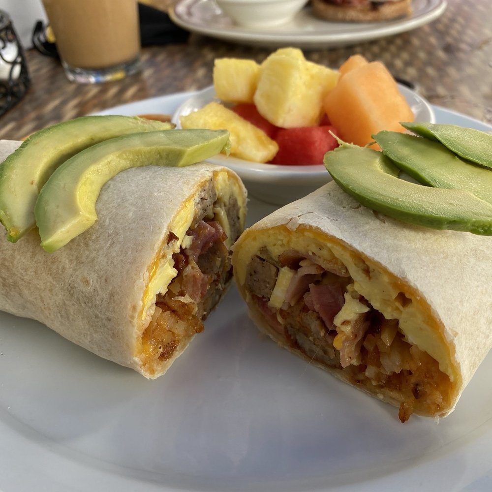 Ocean View Café - Baja breakfast burrito. - Breakfast & Brunch Near Me - Manhattan Beach, California Ocean View Café - Baja breakfast burrito. - Breakfast & Brunch Near Me - Manhattan Beach, California