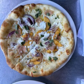 Cafe Bernardo At Pavilions - Peach & Prosciutto pizzetia - New American Near Me - Sacramento, California Cafe Bernardo At Pavilions - Peach & Prosciutto pizzetia - New American Near Me - Sacramento, California