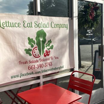 Lettuce Eat - Outside Signage - Food Delivery Services Near Me - Bakersfield, California Lettuce Eat - Outside Signage - Food Delivery Services Near Me - Bakersfield, California