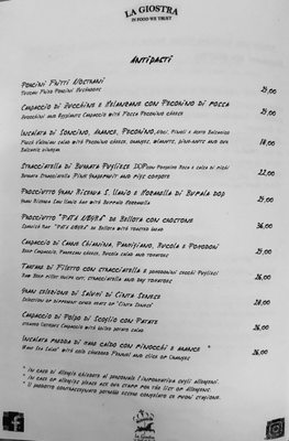 Menu photo 3 La Giostra Florence, FI
