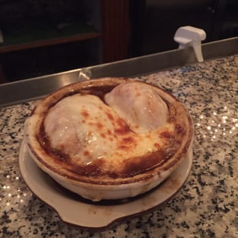 Mac & Bobs - French onion soup (with mozzarella cheese on top) - Sports Bars Near Me - Salem, Virginia