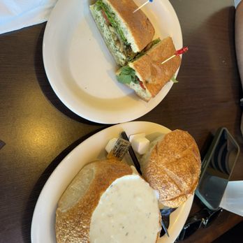 Boudin SF - Chicken Pesto Sandwich Clam Chowder - Bakeries Near Me - Vacaville, California Boudin SF - Chicken Pesto Sandwich Clam Chowder - Bakeries Near Me - Vacaville, California