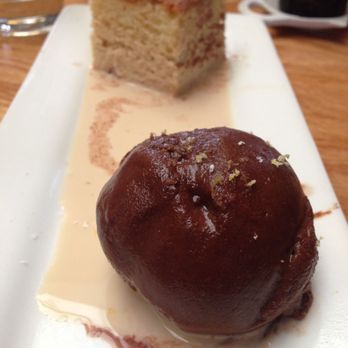 Boulder Dushanbe Teahouse - Different angle - chocolate ice cream and butter cake - Tea Rooms Near Me - Boulder, Colorado