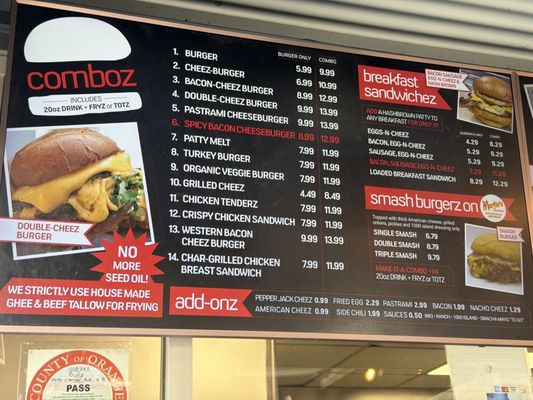 Menu photo 1 Bunz Burger Huntington Beach, CA