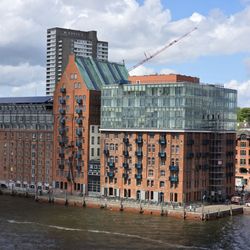 Elbe - One of many interesting buildings on the Elbe