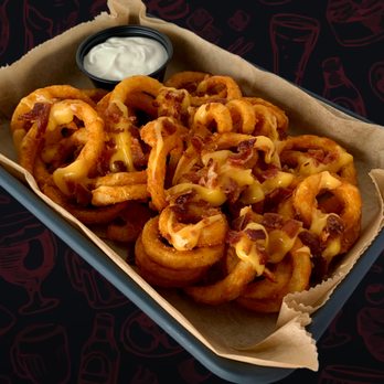 Wings Etc - a tray of onion rings and dip - Chicken Wings Near Me - Fort Wayne, Indiana Wings Etc - a tray of onion rings and dip - Chicken Wings Near Me - Fort Wayne, Indiana