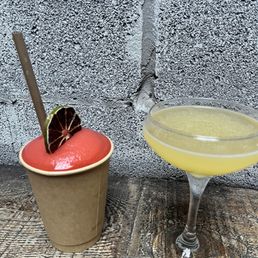 Two of their many tasty drinks