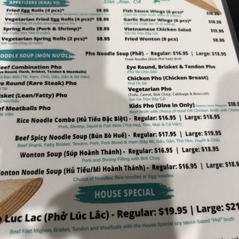 Pho Luc Lac - Menu - Vietnamese Near Me - San Jose, California Pho Luc Lac - Menu - Vietnamese Near Me - San Jose, California