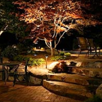 Pinnacle Lawn Care - landscape lighting at night - Landscaping Near Me - Stanley, Kansas Pinnacle Lawn Care - landscape lighting at night - Landscaping Near Me - Stanley, Kansas