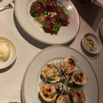 Le Coucou - Tuna & Warm Oysters - French Near Me - New York, New York Le Coucou - Tuna & Warm Oysters - French Near Me - New York, New York
