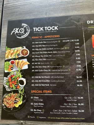 Menu photo 3 Pho Tick Tock Restaurant San Jose, CA Menu photo 3 Pho Tick Tock Restaurant San Jose, CA