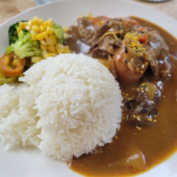 Croffle Craze Cafe - Japanese Beef Curry with Rice - Coffee & Tea Near Me - Redding, California