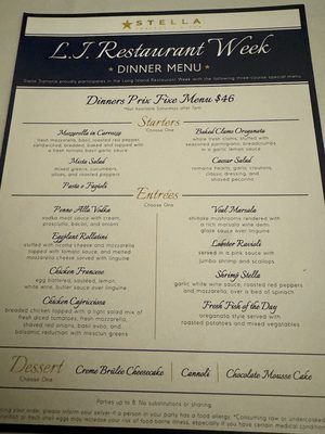Menu photo 3 Stella Trattoria & Bar Blue Point, NY Menu photo 3 Stella Trattoria & Bar Blue Point, NY