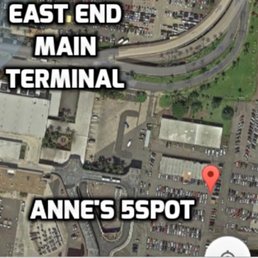 Located outside main terminal in employee parking lot Located outside main terminal in employee parking lot