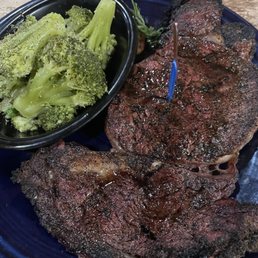 16oz Ribeye & Brocoli