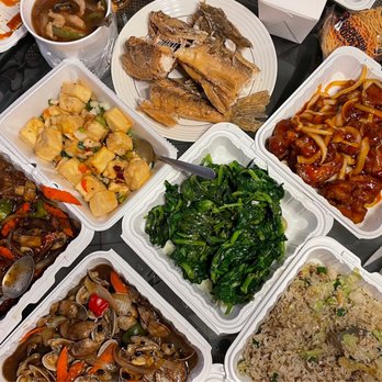 Red Ginger China Bistro - Salted fish chicken FR, clam black bean, black pepper steak, salt pepper tofu, fried walleye meat sauce, Peking pork chops, garlic pea tips - Dim Sum Near Me - Shoreview, Minnesota Red Ginger China Bistro - Salted fish chicken FR, clam black bean, black pepper steak, salt pepper tofu, fried walleye meat sauce, Peking pork chops, garlic pea tips - Dim Sum Near Me - Shoreview, Minnesota