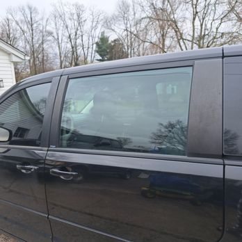 Shanes Window Tinting - stripped tint with glue on window even though was tinted before service - Car Window Tinting Near Me - Louisville, Kentucky Shanes Window Tinting - stripped tint with glue on window even though was tinted before service - Car Window Tinting Near Me - Louisville, Kentucky