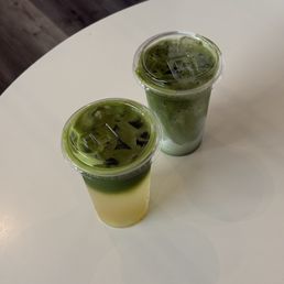 honey yuzu matcha & matcha latte honey yuzu matcha & matcha latte