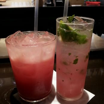 Star Noodle - L - watermelon/lemon juice Jack & sake... R - fruit/mango vodka mojito - Asian Fusion Near Me - Lahaina, Hawaii