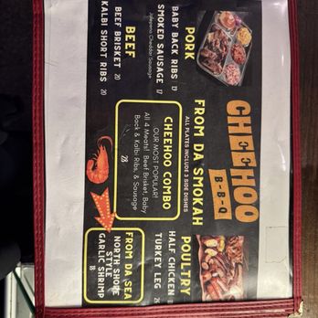 Chee Hoo BBQ - menu - Barbeque Near Me - Honolulu, Hawaii