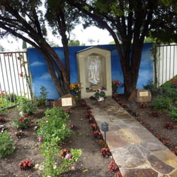 St Elisabeth Catholic Church - The Virgin Mary shrine on the northwest corner of Kittridge and Cedros.