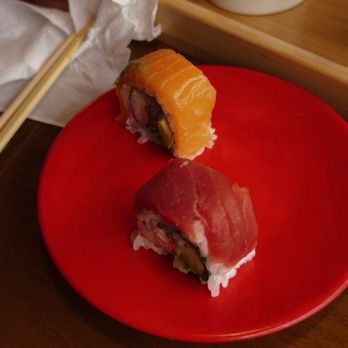 Toku Revolving Sushi - Salmon & Tuna Rolls - Conveyor Belt Sushi Near Me - Lexington, Kentucky Toku Revolving Sushi - Salmon & Tuna Rolls - Conveyor Belt Sushi Near Me - Lexington, Kentucky