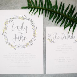 Print-Mark - A wedding invitation suite designed and printed by Print-Mark