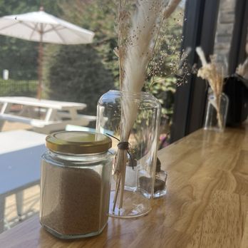 Drift Cafe - Window seat with view of patio - Coffee & Tea Near Me - Raleigh, North Carolina