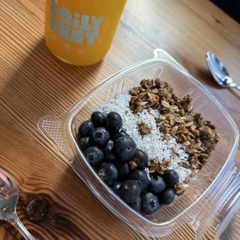 The Daily Beet - Blueberry granola topped chia pudding- almond milk base - Juice Bars & Smoothies Near Me - New Orleans, Louisiana The Daily Beet - Blueberry granola topped chia pudding- almond milk base - Juice Bars & Smoothies Near Me - New Orleans, Louisiana
