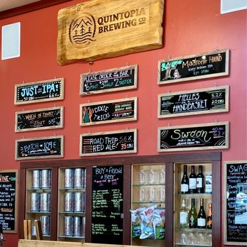 Quintopia Brewing Co - Menu board - Brewpubs Near Me - Quincy, California Quintopia Brewing Co - Menu board - Brewpubs Near Me - Quincy, California