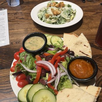 Local Goat - Mediterranean salad and Caesar salad - New American Near Me - Pigeon Forge, Tennessee