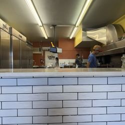 This is the inside of the place small but clean.