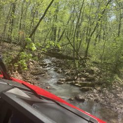 Squatch UTV Rentals - Small water crossing.