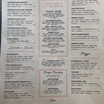 The Nest - Menu - Waffles Near Me - Ojai, California