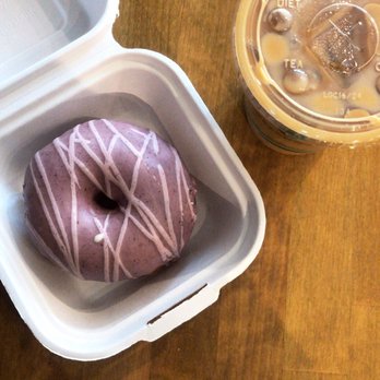 Cravings Cafe - Blueberry Bronut & Coconut Cream Cold Brew - Sandwiches Near Me - Columbus, Ohio