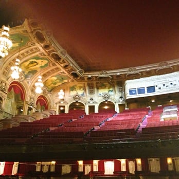 Chicago Theatre - Stage view of 90-year old non-functional projector room (now storage space). - Performing Arts Near Me - Chicago, Illinois Chicago Theatre - Stage view of 90-year old non-functional projector room (now storage space). - Performing Arts Near Me - Chicago, Illinois