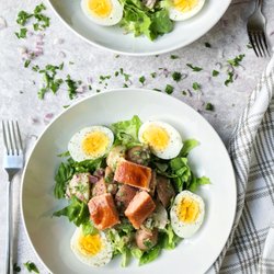 Acme Farms + Kitchen - Nicoise Salad with Smoked Salmon