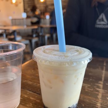 Cris and John - Horchata tea with coffee jelly - Vietnamese Near Me - Dallas, Texas