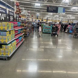 Lines going back to the clothing aisle