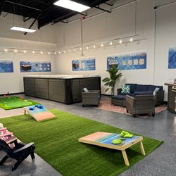 SW Florida Hot Tubs & More - Make your backyard an Oasis with our Calspa Swim Spa and our Calflame BBQ grill!