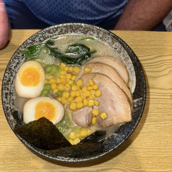 Hinode Izakaya - Creamy Chicken Ramen with pork bc out of chicken for on top - Ramen Near Me - Park Row, Texas Hinode Izakaya - Creamy Chicken Ramen with pork bc out of chicken for on top - Ramen Near Me - Park Row, Texas