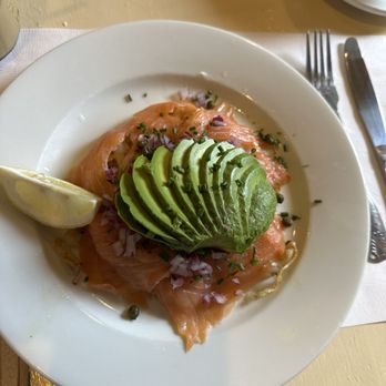 Red House Cafe - salmon on potatoes pancake deliciousness - Breakfast & Brunch Near Me - Pacific Grove, California Red House Cafe - salmon on potatoes pancake deliciousness - Breakfast & Brunch Near Me - Pacific Grove, California
