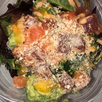 Yoki Express - This was my own mixture of things, salmon, tuna, avocado, seaweed salad etc.. was ok. - Sushi Bars Near Me - Boston, Massachusetts