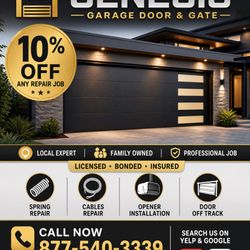 Genesis Garage Door & Gate - Call now 877-540-3339 www.genesisgaragedoor.com #gaterepair #electricgateoperator #swinggaterepair #slidinggaterepair #overheadgaterepair