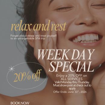 Honey Spa - Weekday Special: 20% off all services, Monday-Thursday. Relax, recharge, and enjoy your favorite treatments at a special price. - Day Spas Near Me - San Antonio, Texas Honey Spa - Weekday Special: 20% off all services, Monday-Thursday. Relax, recharge, and enjoy your favorite treatments at a special price. - Day Spas Near Me - San Antonio, Texas