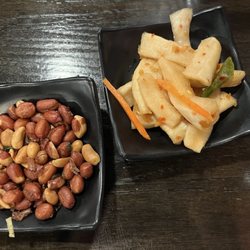 Dim Sum Court - Peanuts and picked vegetables