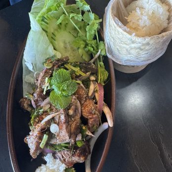 Som Boon Thai Kitchen - Nam Tok Beef (off menu item) - Thai Near Me - Houston, Texas