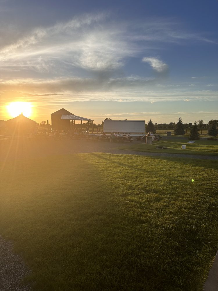 Beautiful outdoor area (and sunset)!