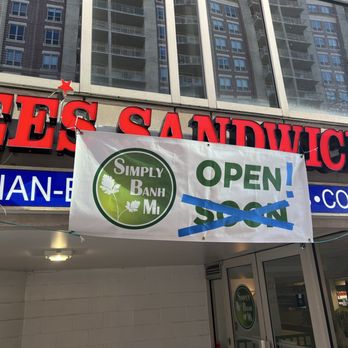 Simply Banh Mi - Soft opening signage (open!) - Vietnamese Near Me - Arlington, Virginia Simply Banh Mi - Soft opening signage (open!) - Vietnamese Near Me - Arlington, Virginia